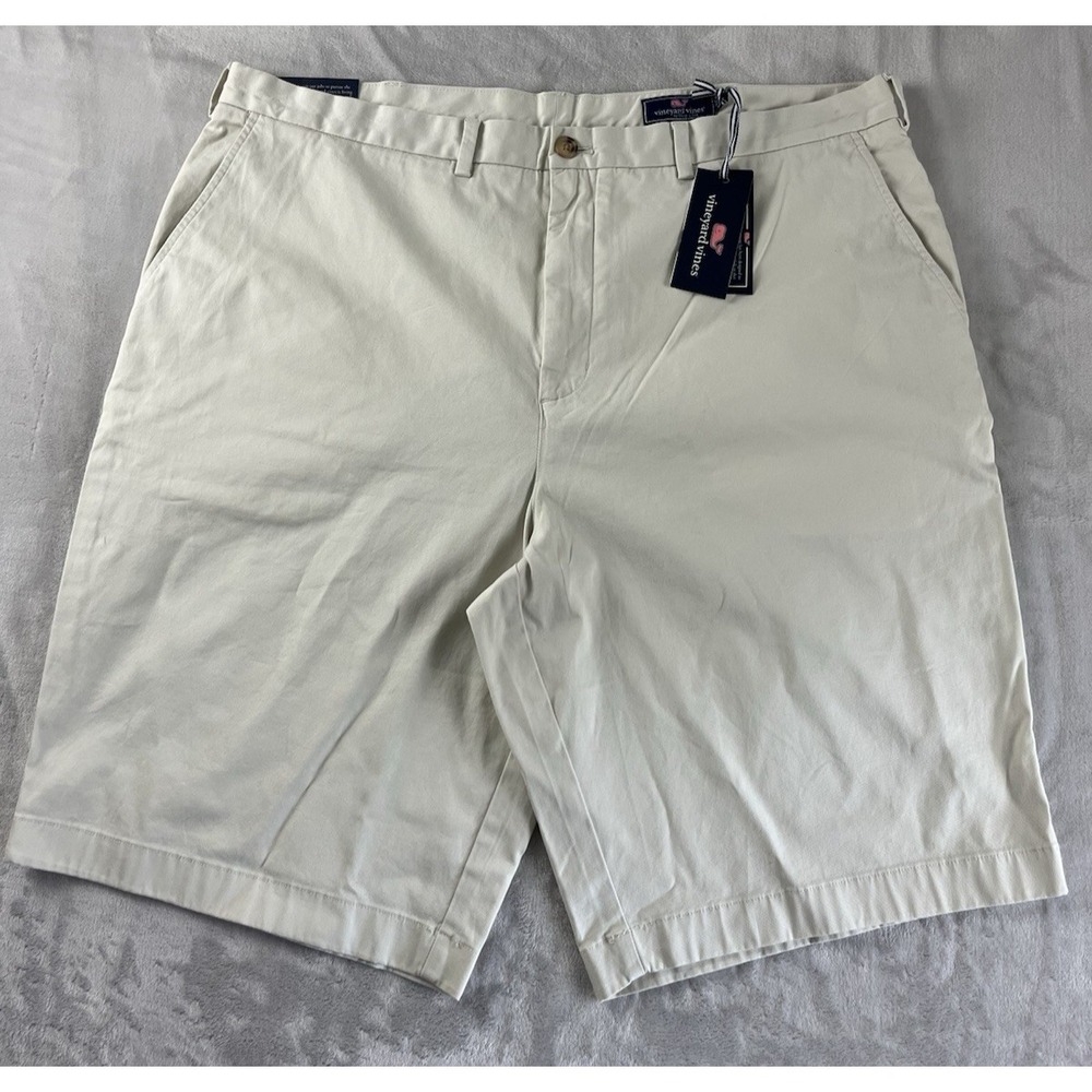 Vineyard Vines Breaker Shorts Men 44T Stone Bermuda Stretch Golf Preppy NWT - Picture 16 of 16